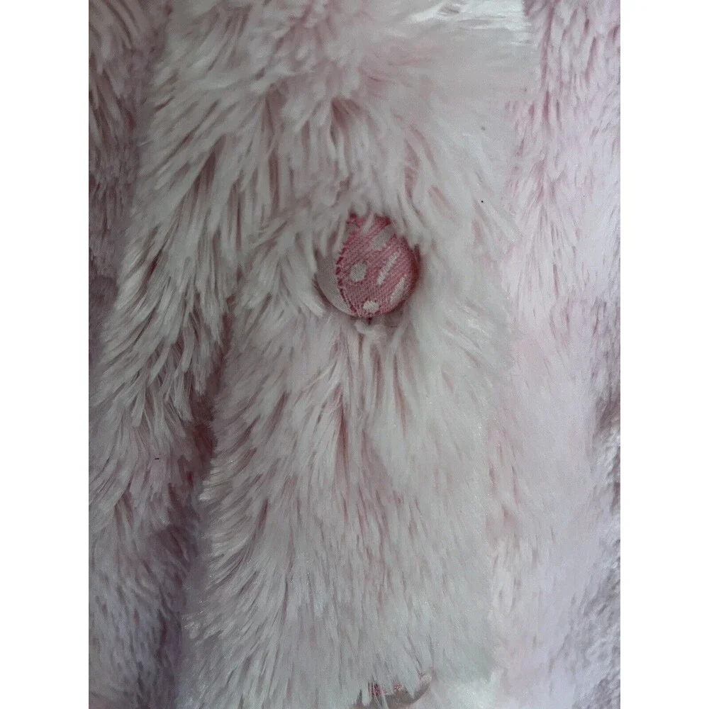 CachCach Toddler Girls Faux Fur Coat Pink Button Up Size 2T